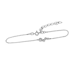 Moderní stříbrný náramek s diamanty Greta