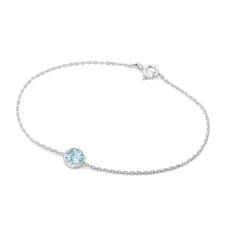 Náramek s akvamarínem