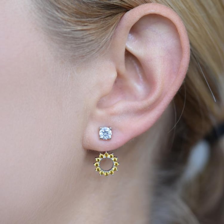 Náušnice se safíry 20567