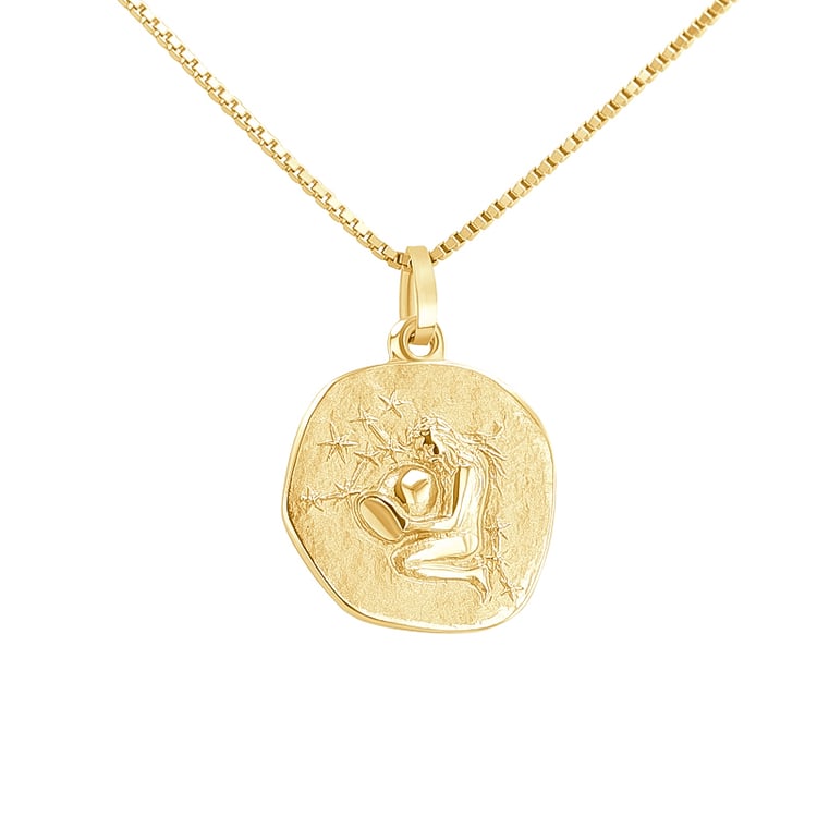 Zlatý přívěsek se symboly znamení zvěrokruhu