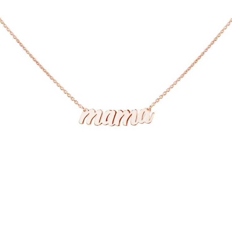 Stříbrný náhrdelník s nápisem Mama 99641