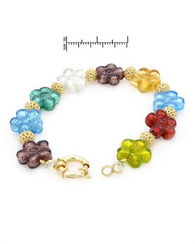 Pozlacený barevný náramek 1391