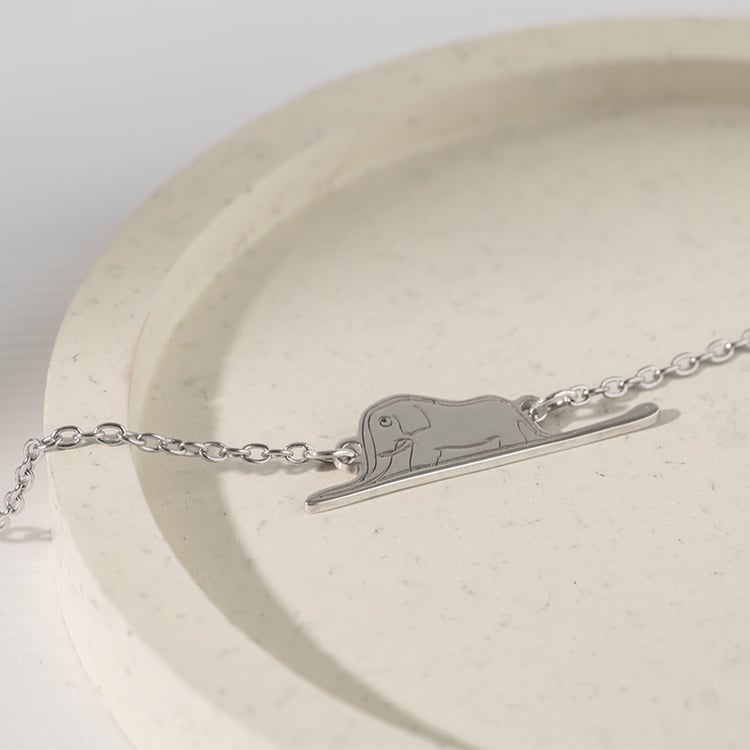 Náramek Malý princ se slonem a gravírem 120783