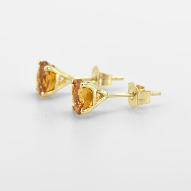 Napichovací náušnice s citríny 46831