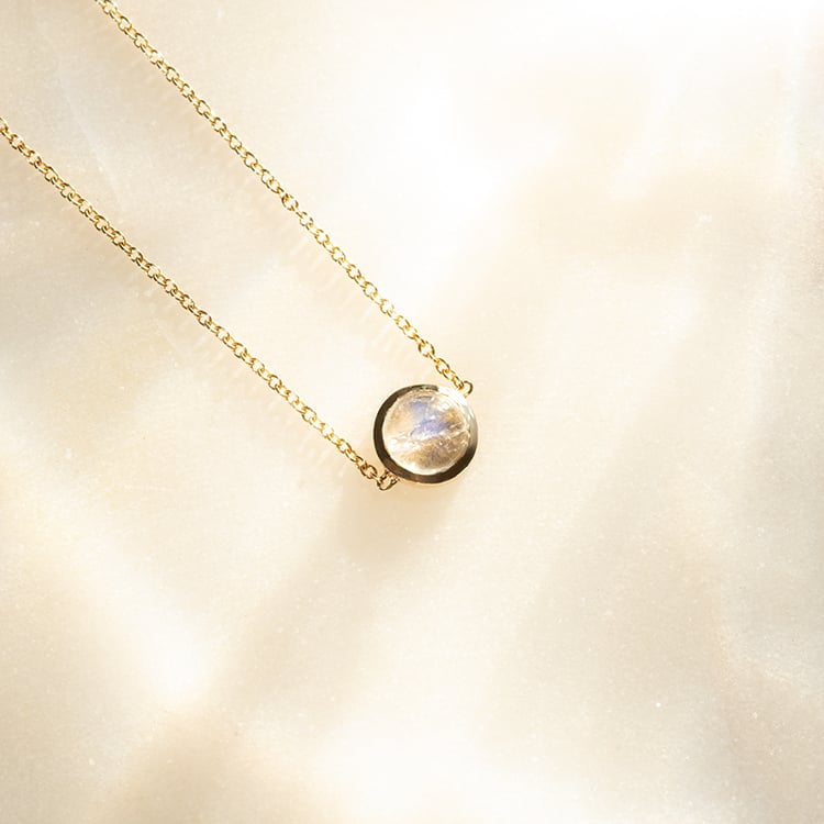 Zlatý náramek s měsíčním kamenem Tanwen 138019