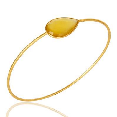 Náramek se žlutým chalcedonem 7945