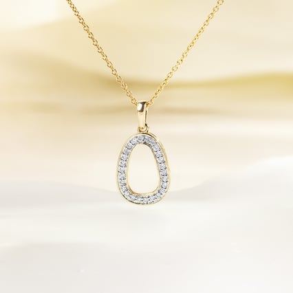 Zlatý přívěsek s lab-grown diamanty Evie