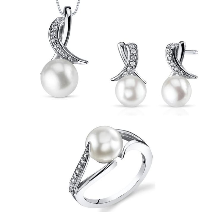 Stříbrná perlová kolekce