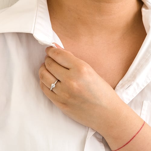 Zásnubní prsten s lab-grown diamantem Mala