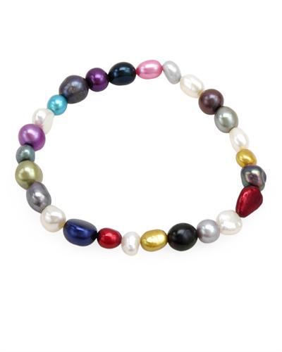 Barevný perlový náramek