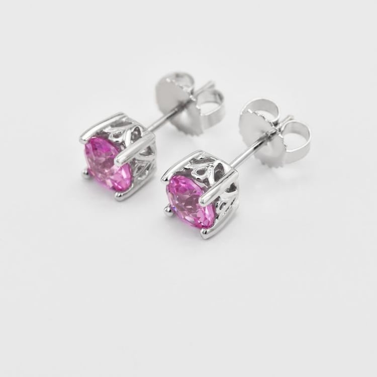 Romantický přívěsek s růžovým safírem 4554