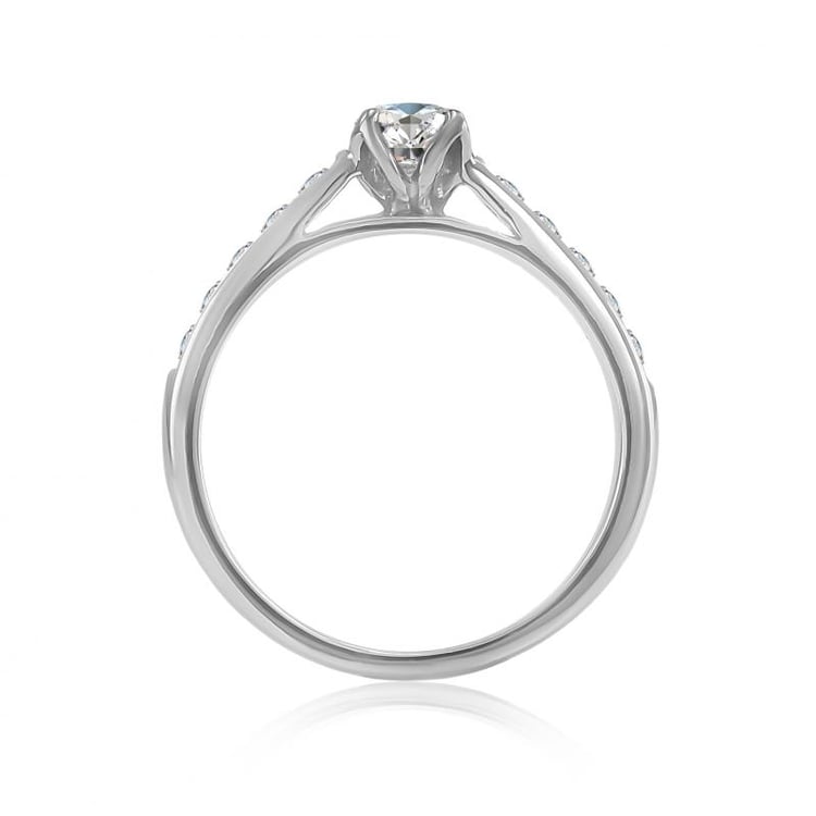 Zlatý prsten s diamanty z 18k zlata Cliodna 18971