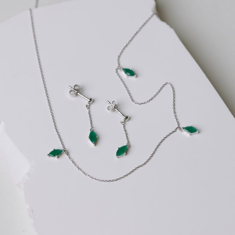 Zlatá kolekce šperků s brazilskými smaragdy 164083