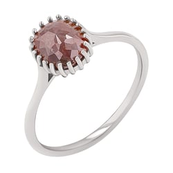 Zlatý prsten s oval salt and pepper diamantem Marcea