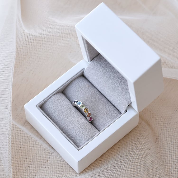 Barevný drahokamový prsten 69249