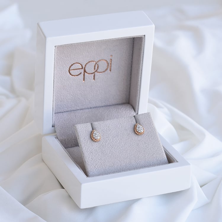 Diamantové náušnice ze zlata 85263