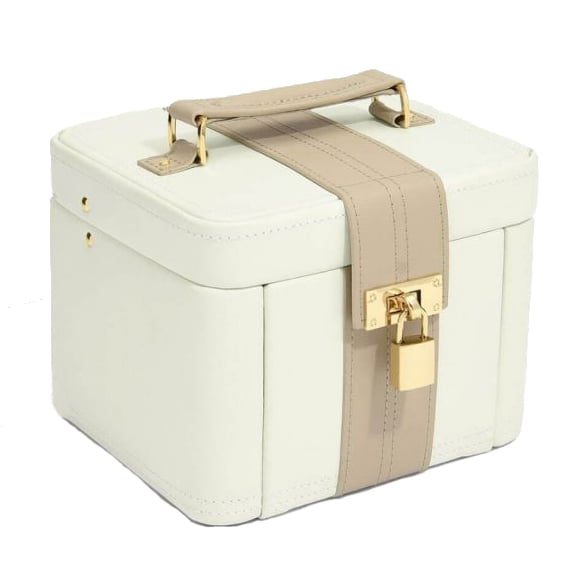 Kufřík na šperky se zrcátkem bílý Valletta 42162