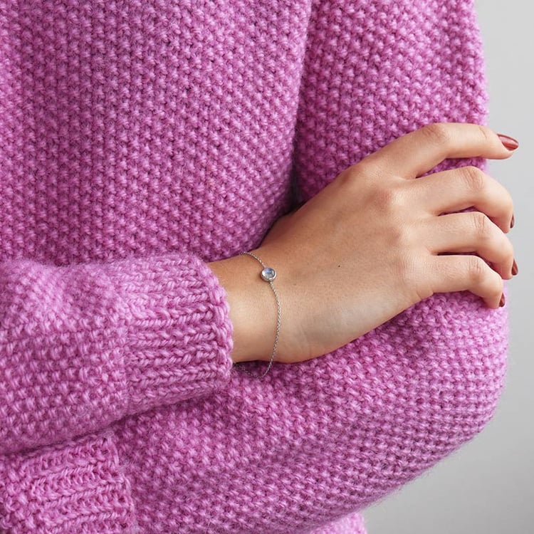 Zlatý náramek s měsíčním kamenem 70289