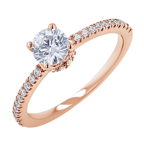 Zásnubní prsten s lab-grown diamanty Prisha