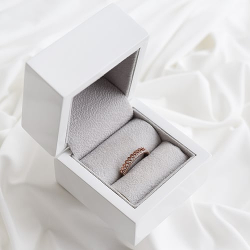 Romantický eternity prsten s diamanty Jaska