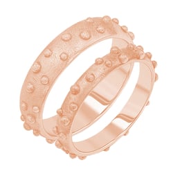 Snubní prsteny s atypickým povrchem Kai