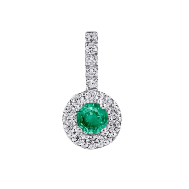 Elegantní přívěsek se smaragdem a lab-grown diamanty Harvey 168995