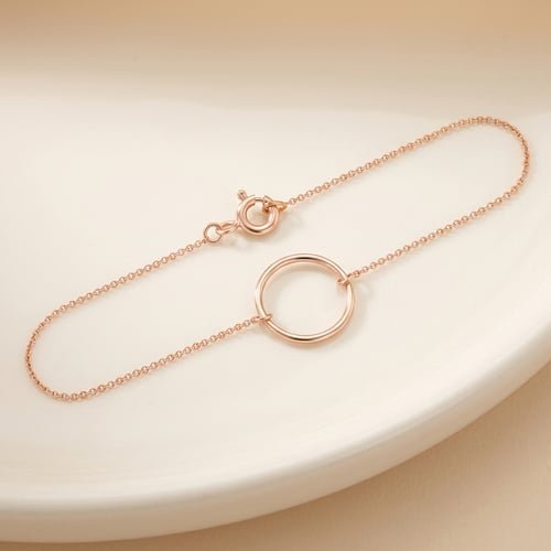 Zlatý minimalistický náramek Karma