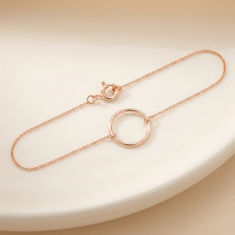 Zlatý minimalistický náramek Karma 169717