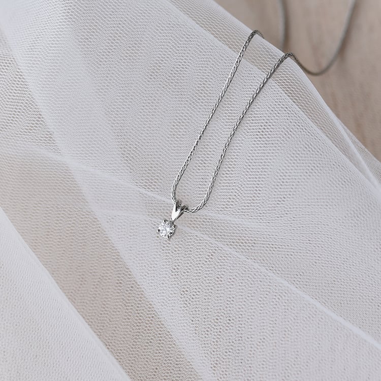 Platinový diamantový náhrdelník 60885