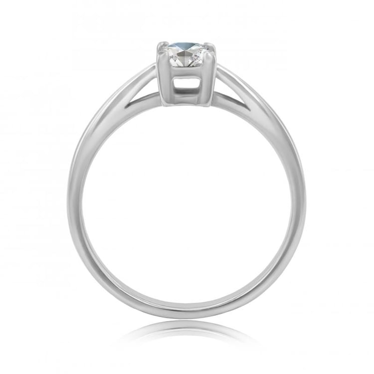 Zlatý zásnubní prsten s diamantem 21268