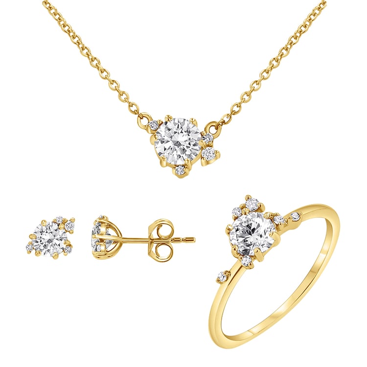 Cluster kolekce šperků s lab-grown diamanty Odette 146537