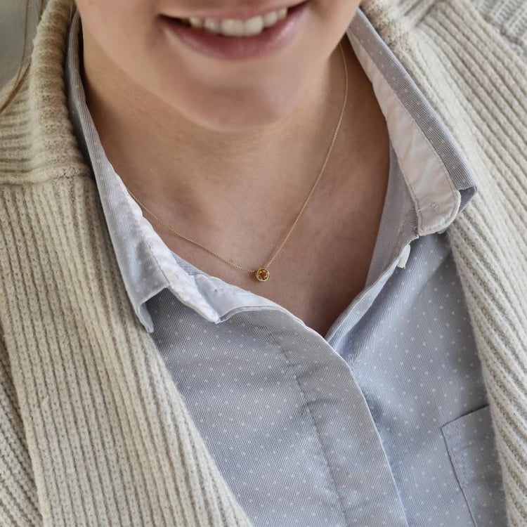 Citrínový náhrdelník Aldora 7416