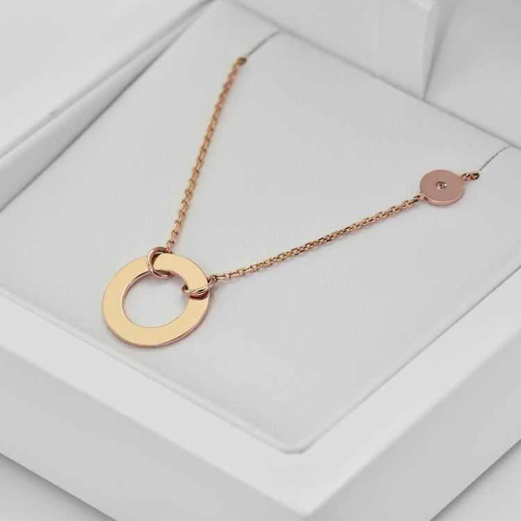 Stříbrný fashion náramek s diamantem Virginia 103015