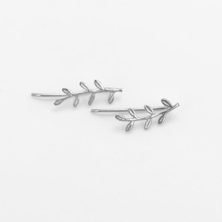 Stříbrné náušnice ear climber 46734