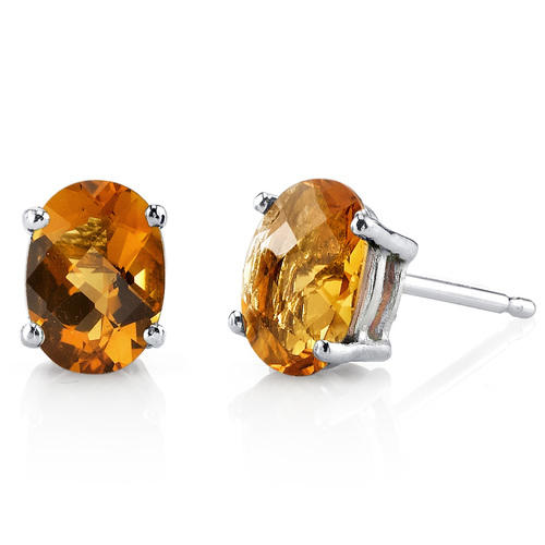 Citrínové náušnice 18093