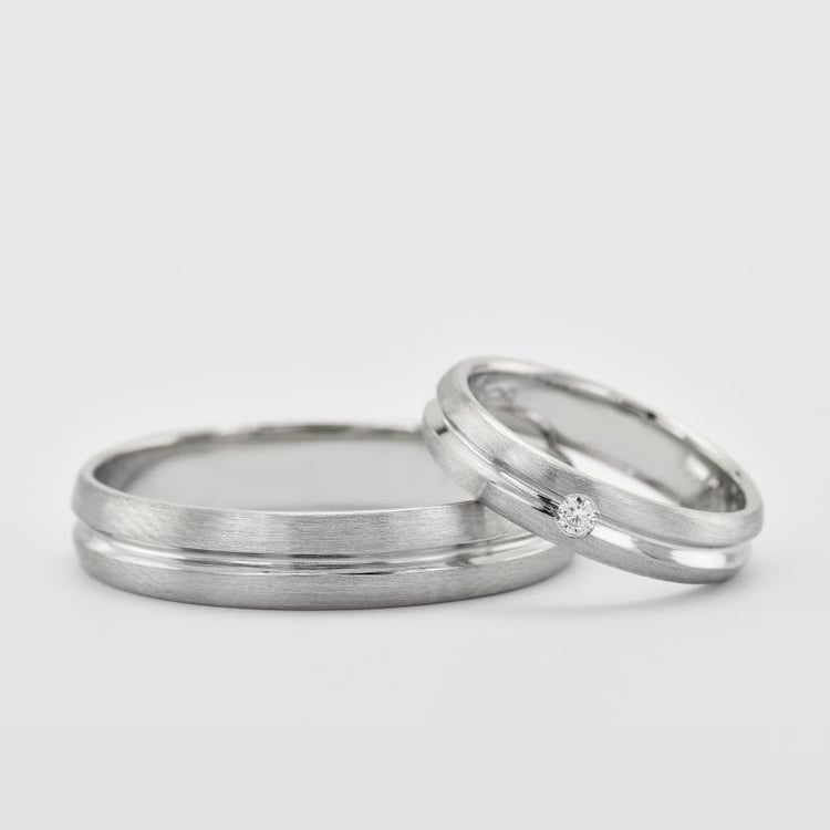 Snubní prsteny z bílého zlata 23275