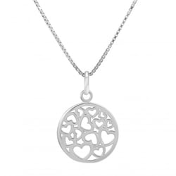 Stříbrný přívěsek plný srdíček Solyw