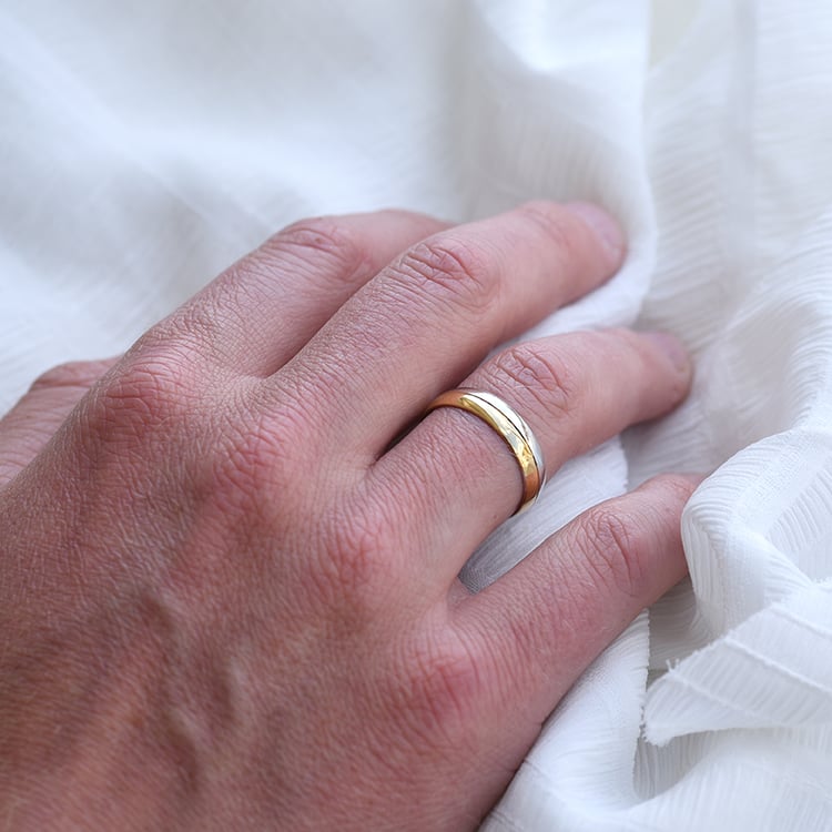 Pánský snubní prsten 64365