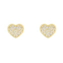 Diamantové náušnice ve tvaru srdce Sie