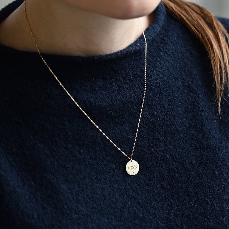 Zlatý náhrdelník s gravírem 41888