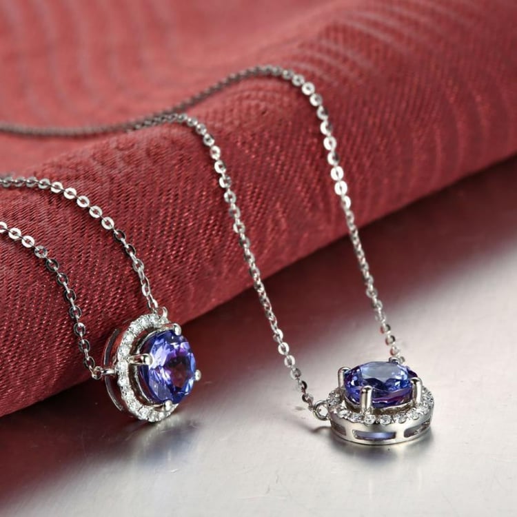 Tanzanitový náhrdelník 5257