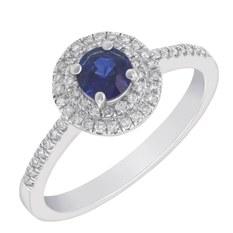 Zásnubní prsten se safírem
