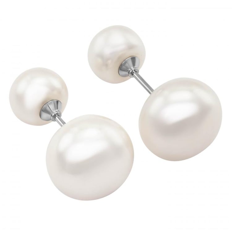 Dvojité náušnice s perlami Eilyna