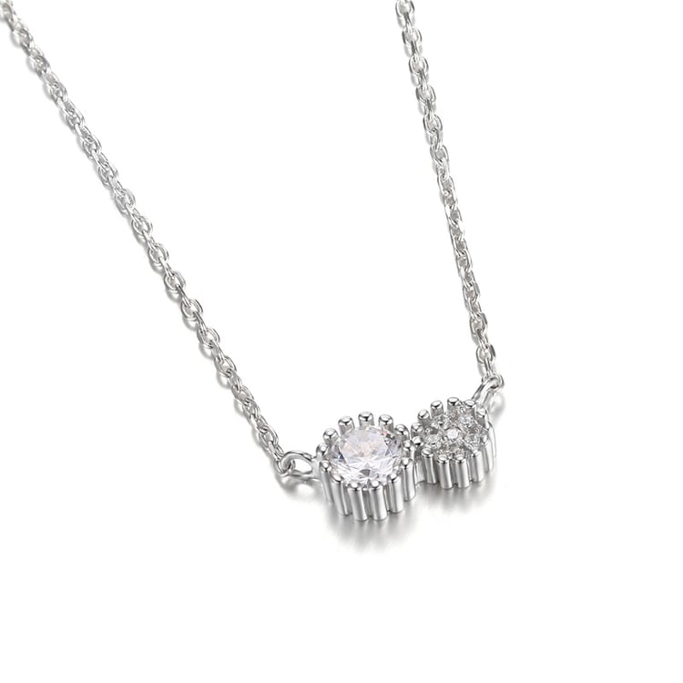 Stříbrný náhrdelník se zirkony Arvid 18832