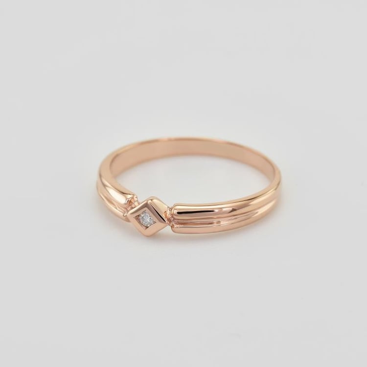 Zlatý zásnubní prsten 24753