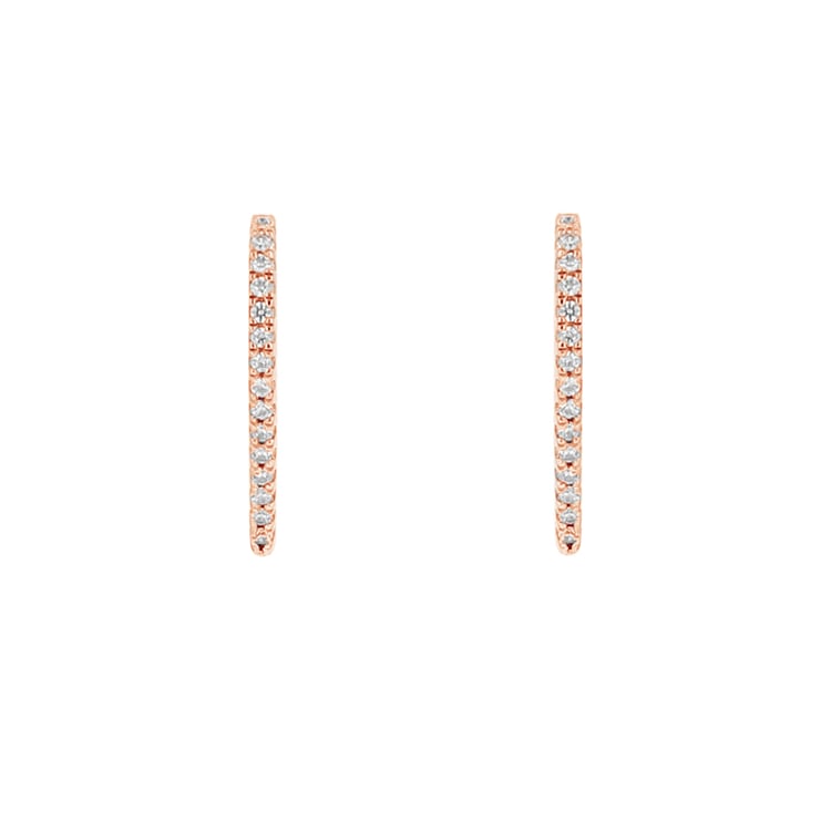 Náušnice ve tvaru srdce s lab-grown diamanty Leia 110496