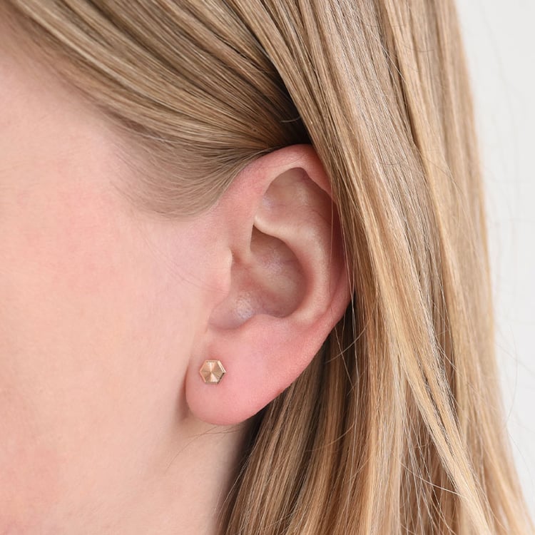 Netradiční náušnice ze zlata 84723