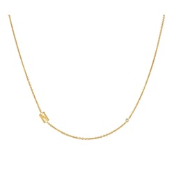 Náhrdelník s písmenkem podle vaší volby a diamantem Lupe