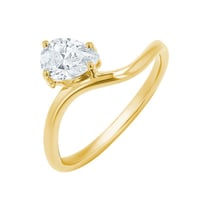 Zásnubní prsten s pear diamantem Thalia