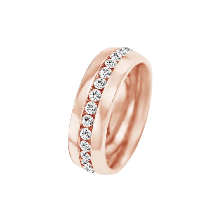 Snubní prsteny ze zlata s diamanty Dazon 96318